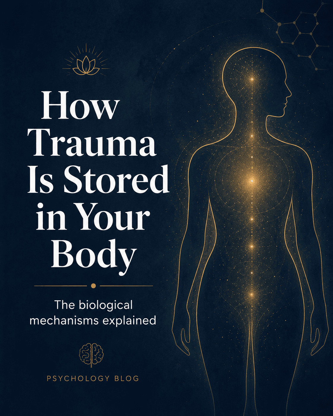 The jaw that clenches. The stomach that tightens. The body keeps the account the mind refused. The neuroscience of trauma in the body. #trauma #somatic #healing