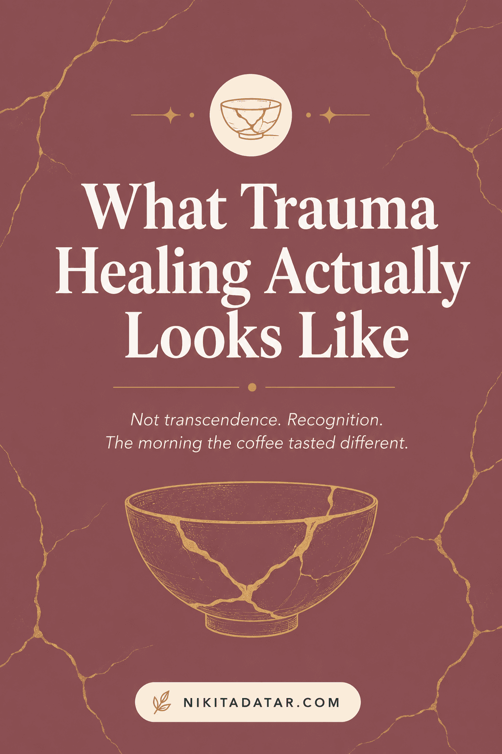 Not transcendence. Recognition. The morning the coffee tasted different. The quiet way healing actually arrives. #traumahealing #recovery #healing